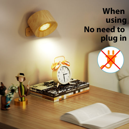 "Wireless Magnetic Suction Night Light with Remote Control – Dimmable & Portable"