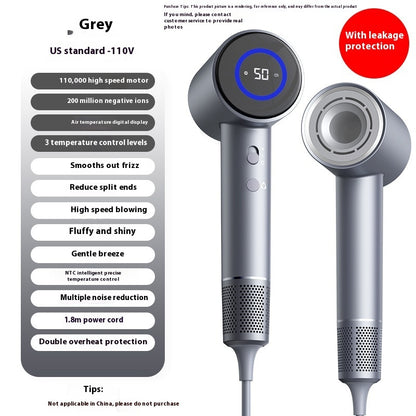 High-Concentration Anion Hair Dryer with Constant Temperature for Damage-Free Hair Care