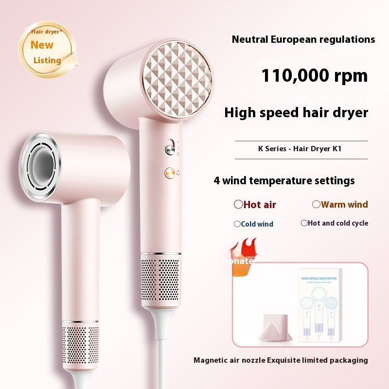 High-Concentration Anion Hair Dryer with Constant Temperature for Damage-Free Hair Care