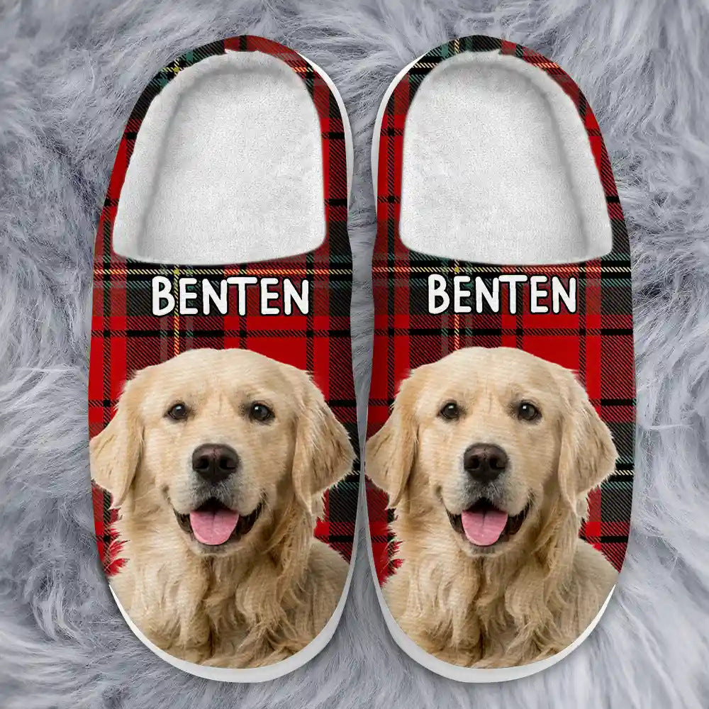 Personalized Cotton Slippers – Custom Pattern Cozy Indoor House Slippers