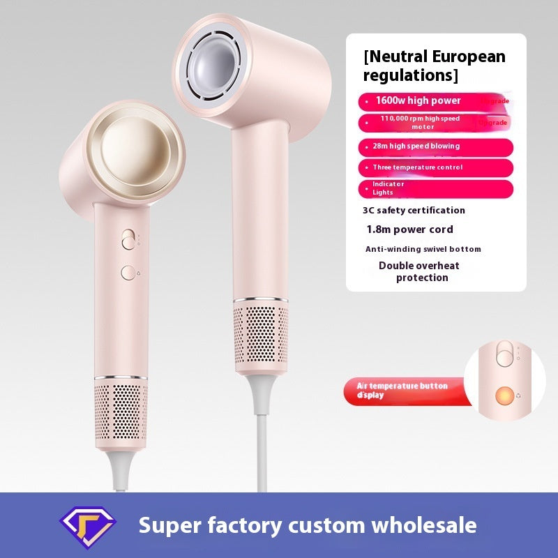 High-Concentration Anion Hair Dryer with Constant Temperature for Damage-Free Hair Care