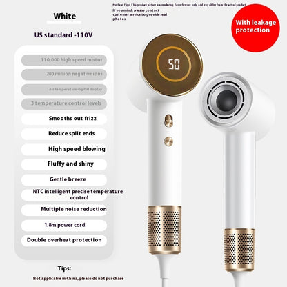 High-Concentration Anion Hair Dryer with Constant Temperature for Damage-Free Hair Care