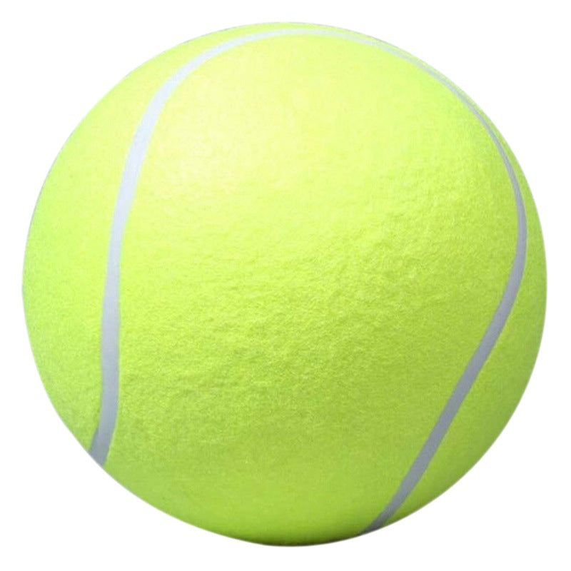 Inflatable Tennis Pet Toy – Elastic Rubber Training Ball for Corgis & Golden Retrievers