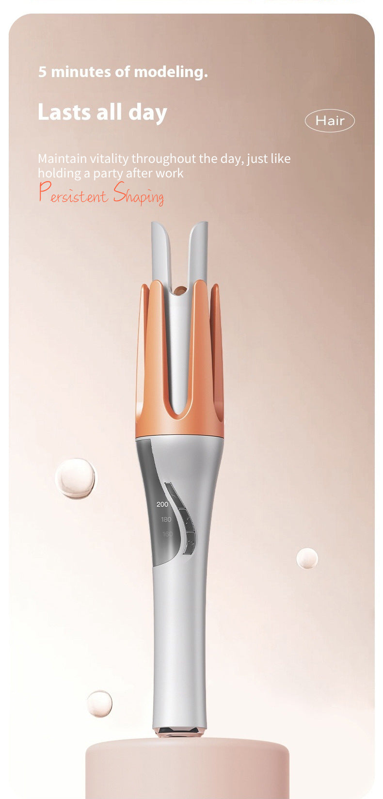 Portable Automatic Hair Curler – Cordless Multi-Function Curling Iron for Long-Lasting Curls