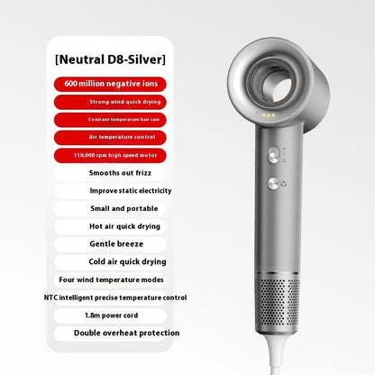 High-Concentration Anion Hair Dryer with Constant Temperature for Damage-Free Hair Care