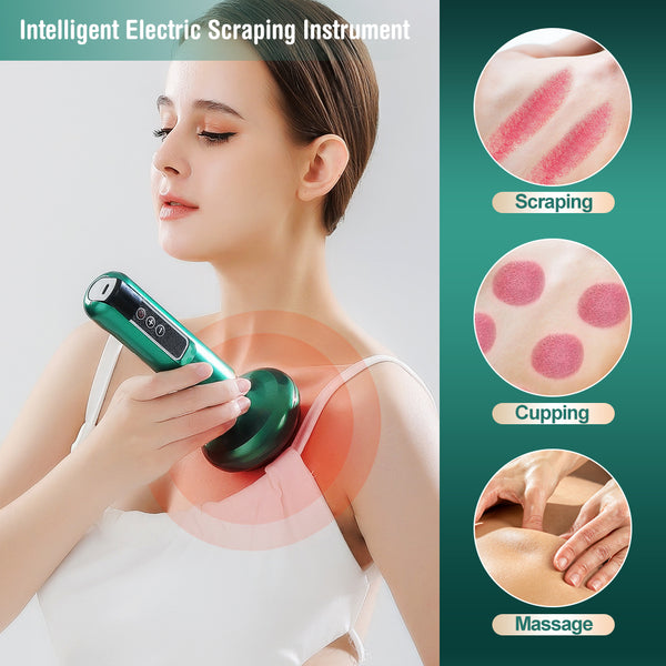 Electric Body Cupping Massager – Suction Therapy with Gua Sha for Fat Burning & Slimming