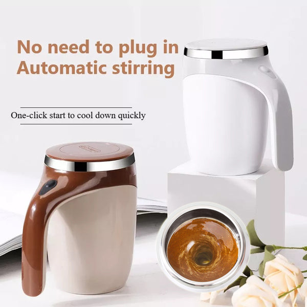 Electric Self-Stirring Coffee Cup – Rechargeable Magnetic Mixer for Coffee, Milk, and Water